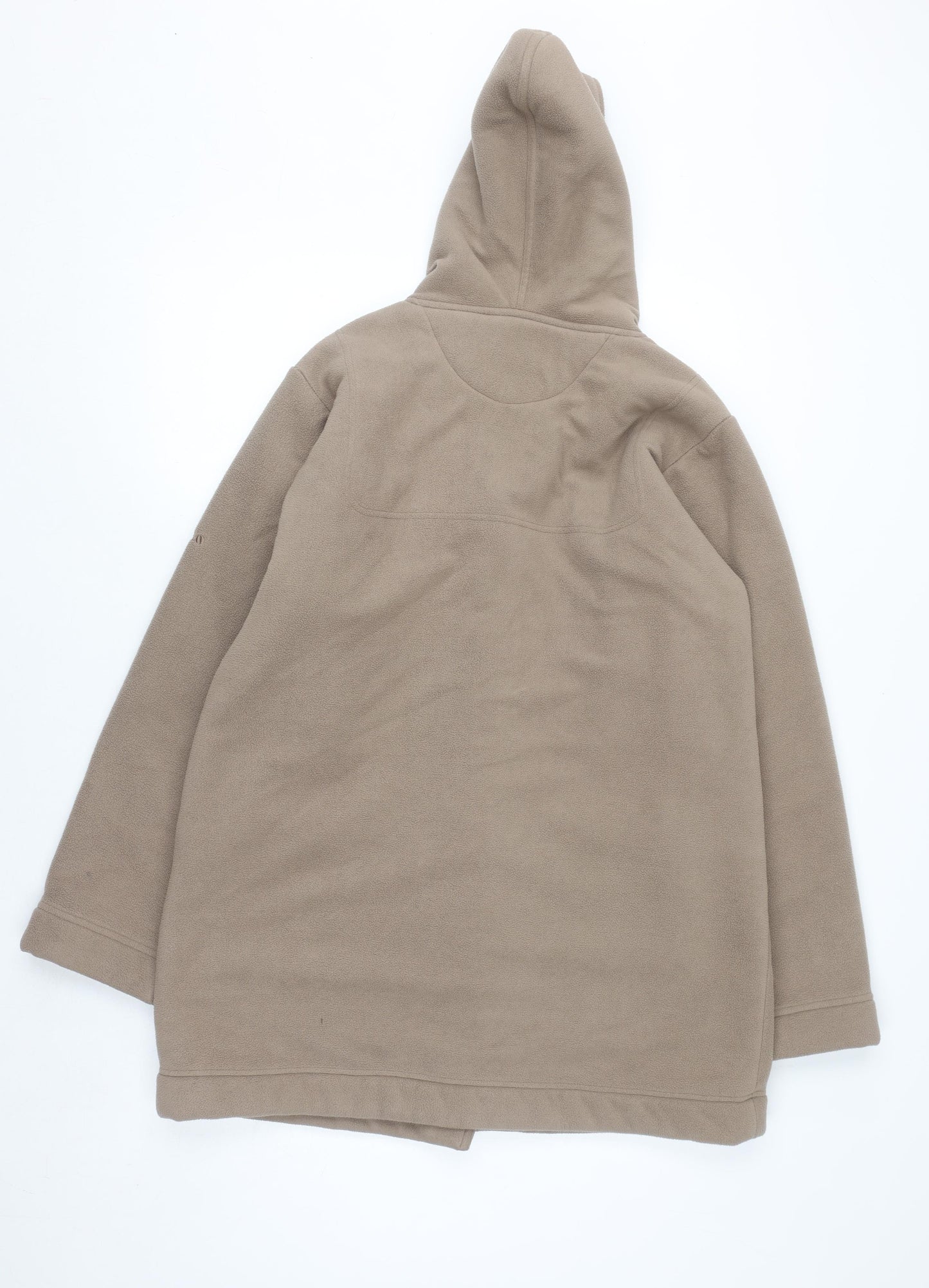 Regatta Women's Beige Fleece Toggle Hooded Mid-Length Coat UK 10