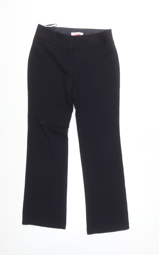 Next Women Black Size 8 Regular Dress Pants Work Trousers