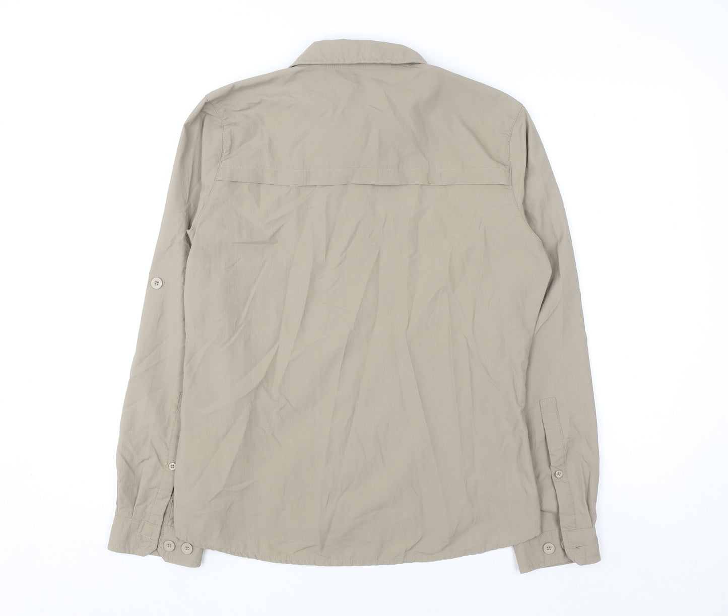 Mountain Warehouse Women Beige UK14 Collared Lightweight Travel Shirt