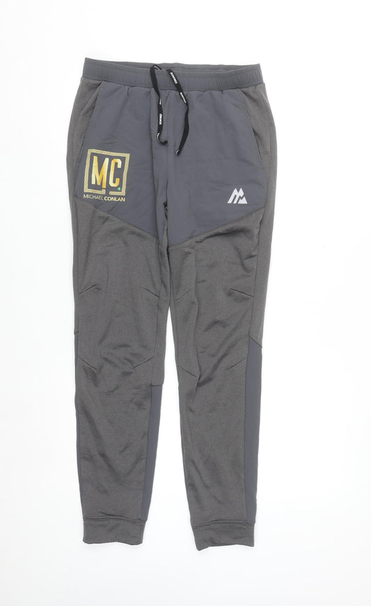 Montirex Men's Grey Summit Poly Jogger Trousers Size S