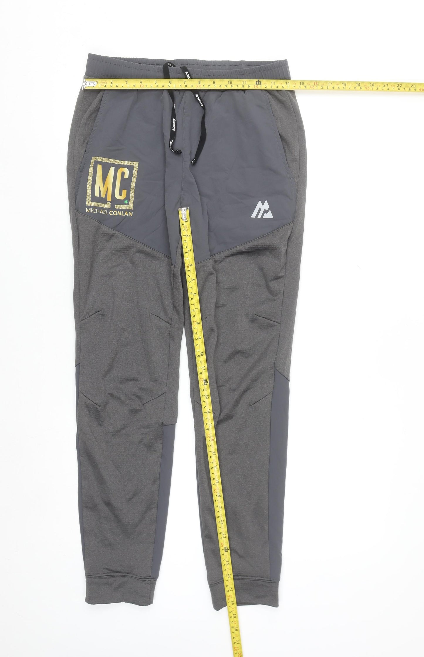 Montirex Men's Grey Summit Poly Jogger Trousers Size S
