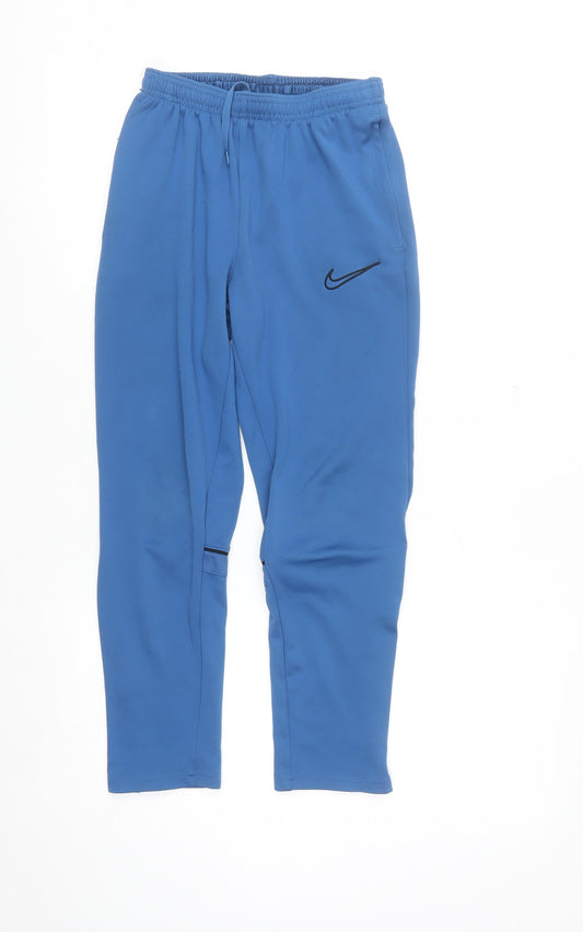 Nike Men's Blue Dri-FIT Jogger Trousers Size L Quick Dry Sportswear