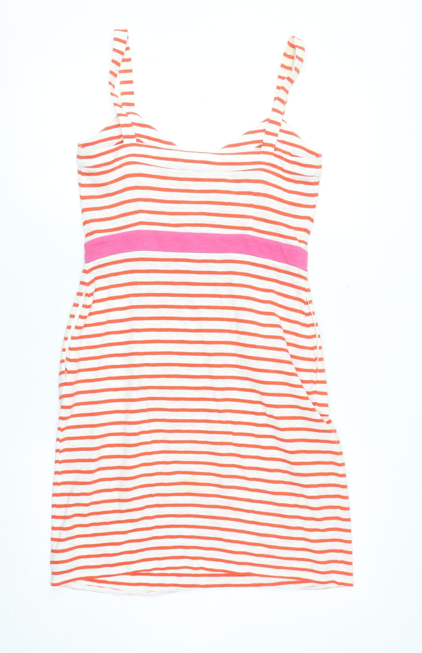 Boden Women’s Multicoloured Striped Cotton Tank Dress Size 8