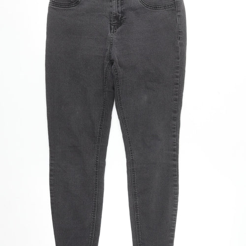 New Look Women Black Skinny Jenna Mid Rise Stretch Jeans Size 10