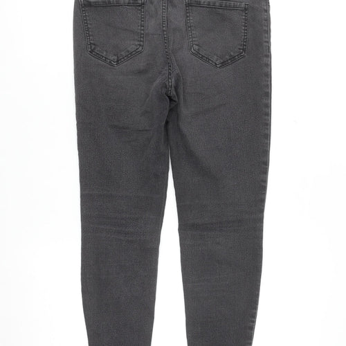 New Look Women Black Skinny Jenna Mid Rise Stretch Jeans Size 10