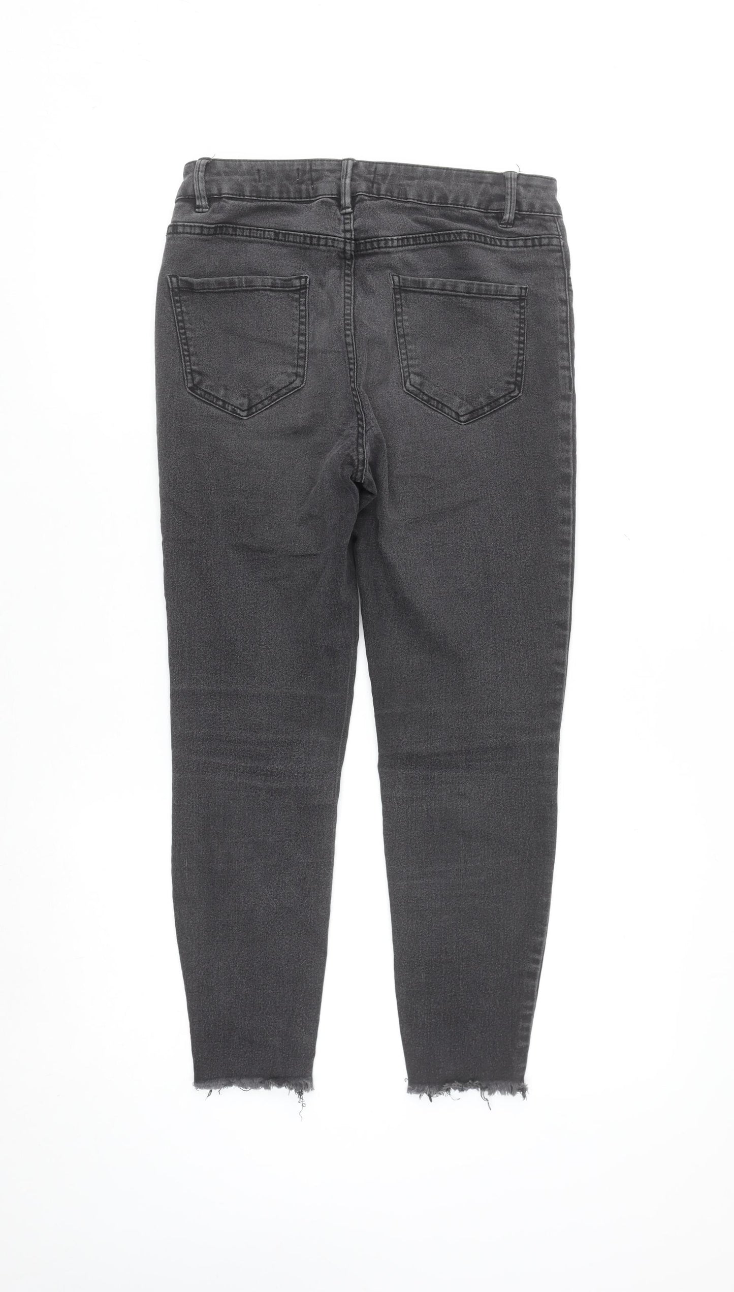 New Look Women Black Skinny Jenna Mid Rise Stretch Jeans Size 10