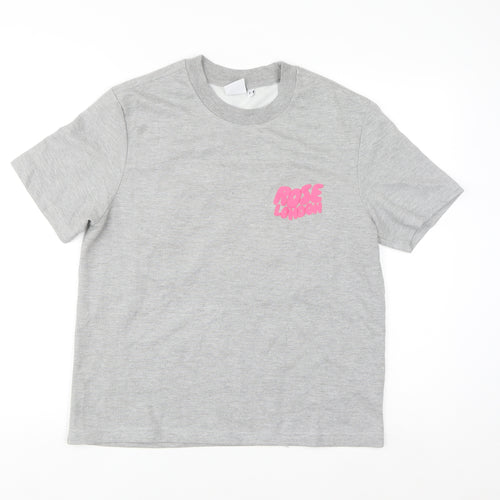 Rose London Women’s Grey Crew Neck Short Sleeve T-Shirt Size L