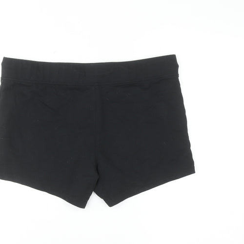 Avenue Womens Black Cotton Blend Casual Shorts Size 12-14