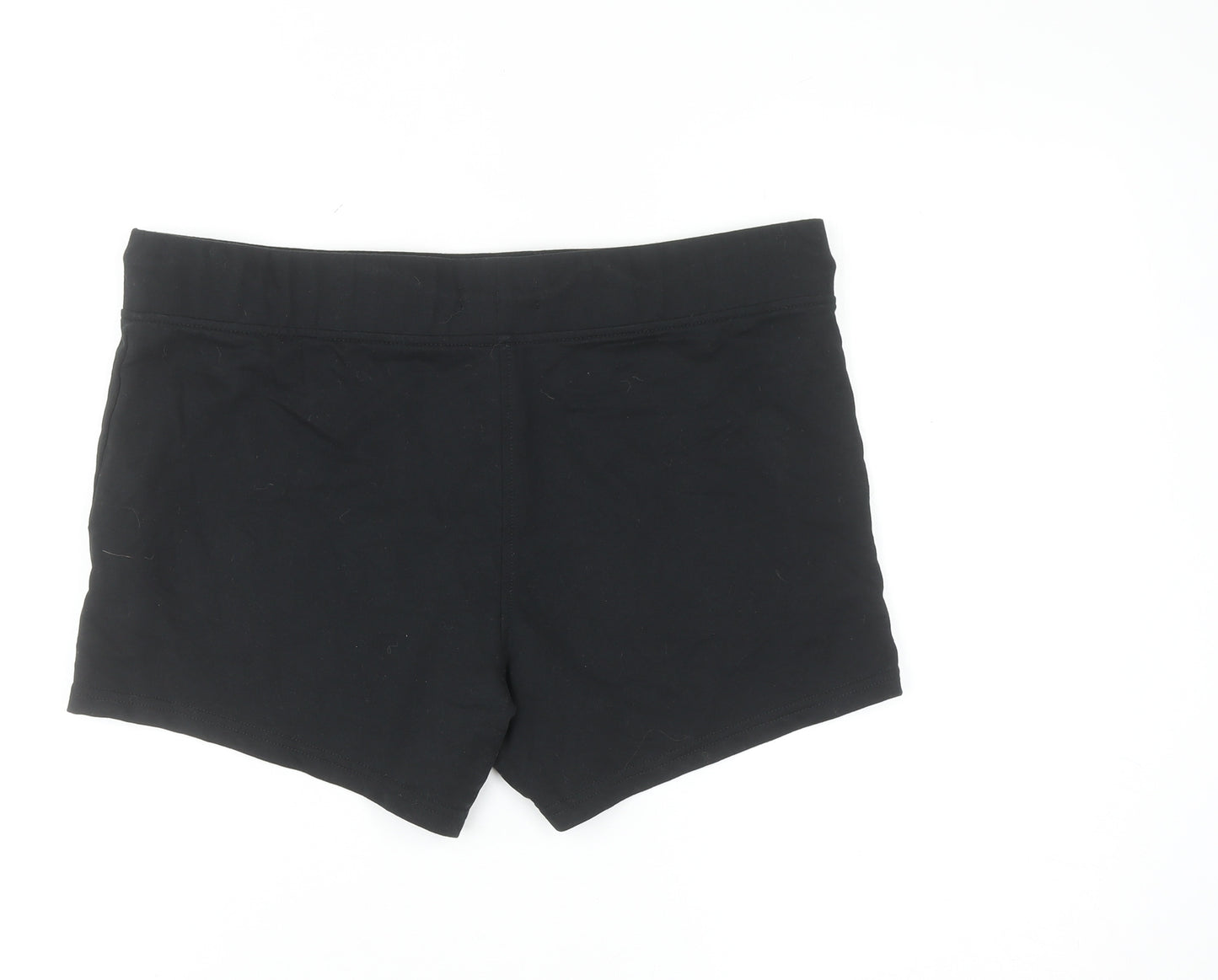 Avenue Womens Black Cotton Blend Casual Shorts Size 12-14