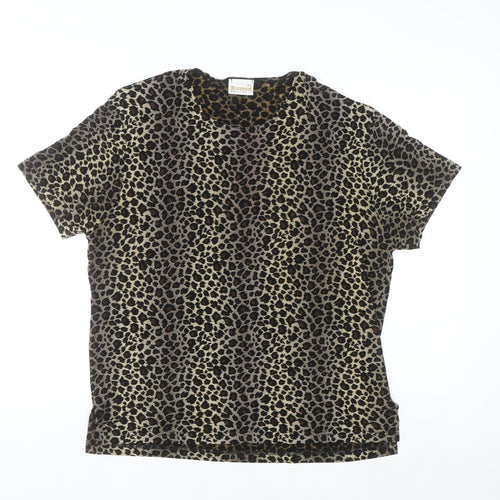 Roman Originals Women’s Leopard Print Short Sleeve T-Shirt M/L