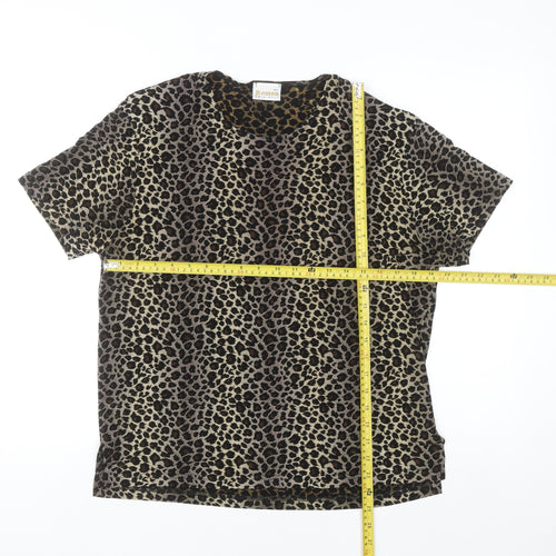 Roman Originals Women’s Leopard Print Short Sleeve T-Shirt M/L