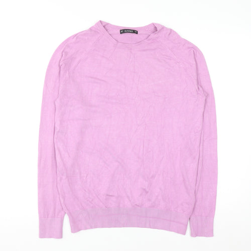 Dunnes Women's Pink Crew Neck Pullover Jumper Size 16