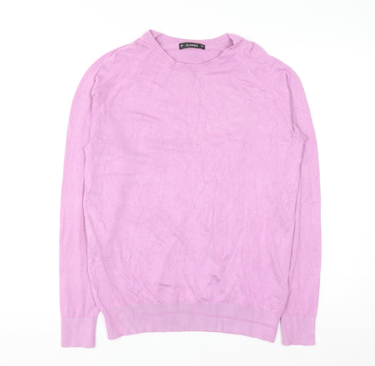 Dunnes Women's Pink Crew Neck Pullover Jumper Size 16