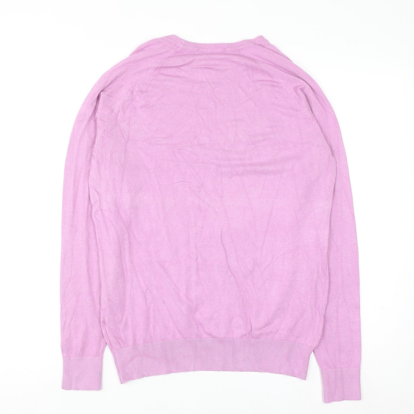Dunnes Women's Pink Crew Neck Pullover Jumper Size 16