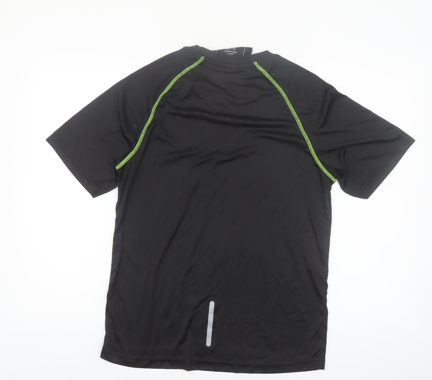 Crane Men's Black Medium Athletic Running T-Shirt