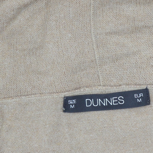Dunnes Women’s Beige Knit Cardigan M Viscose Blend Long Sleeve