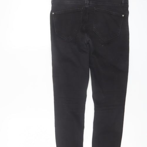 River Island Womens Black Skinny Jeans Size 10 Slim Fit Denim