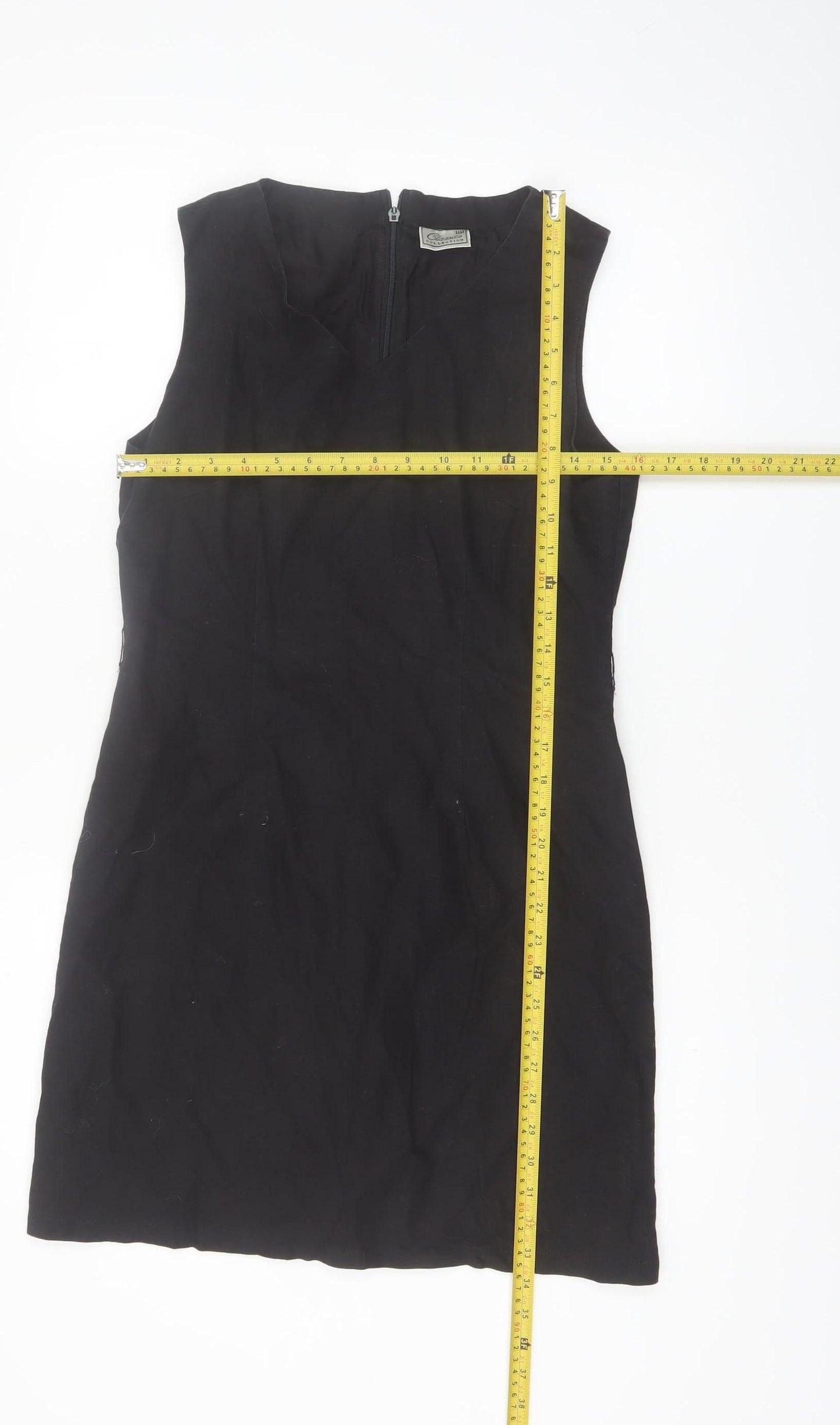 Classics Collection Women's Black Size 12 Sleeveless Sheath Dress