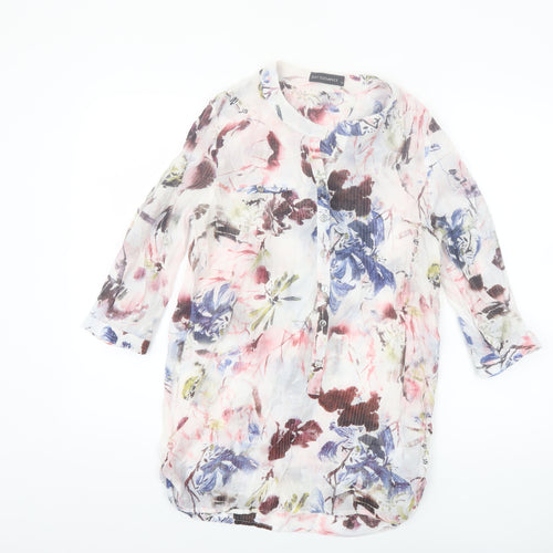 Just Elegance Women's Multicoloured Floral Tunic Blouse Size 16