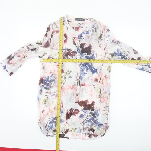 Just Elegance Women's Multicoloured Floral Tunic Blouse Size 16