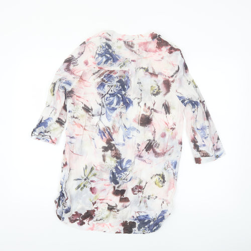 Just Elegance Women's Multicoloured Floral Tunic Blouse Size 16