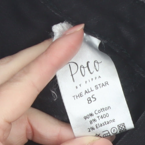 Poco by Pippa Women's Black Size 8S High Rise Skinny Jeans