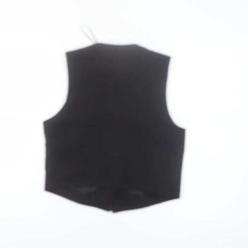New Look Women's Black Suit Waistcoat UK 10 Classic Tailored V-Neck