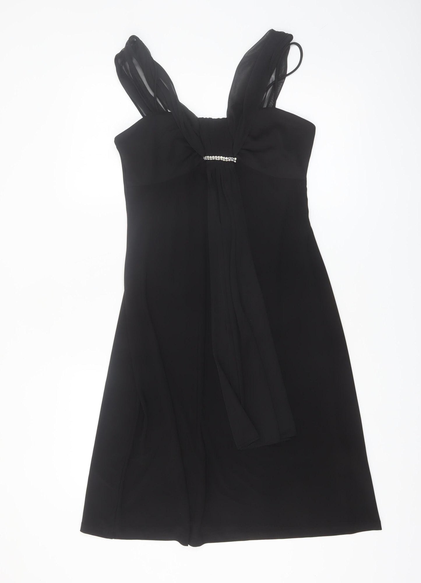 Scarlett Nite Women’s Black Size 8 Knee Length Empire Waist Formal Dress