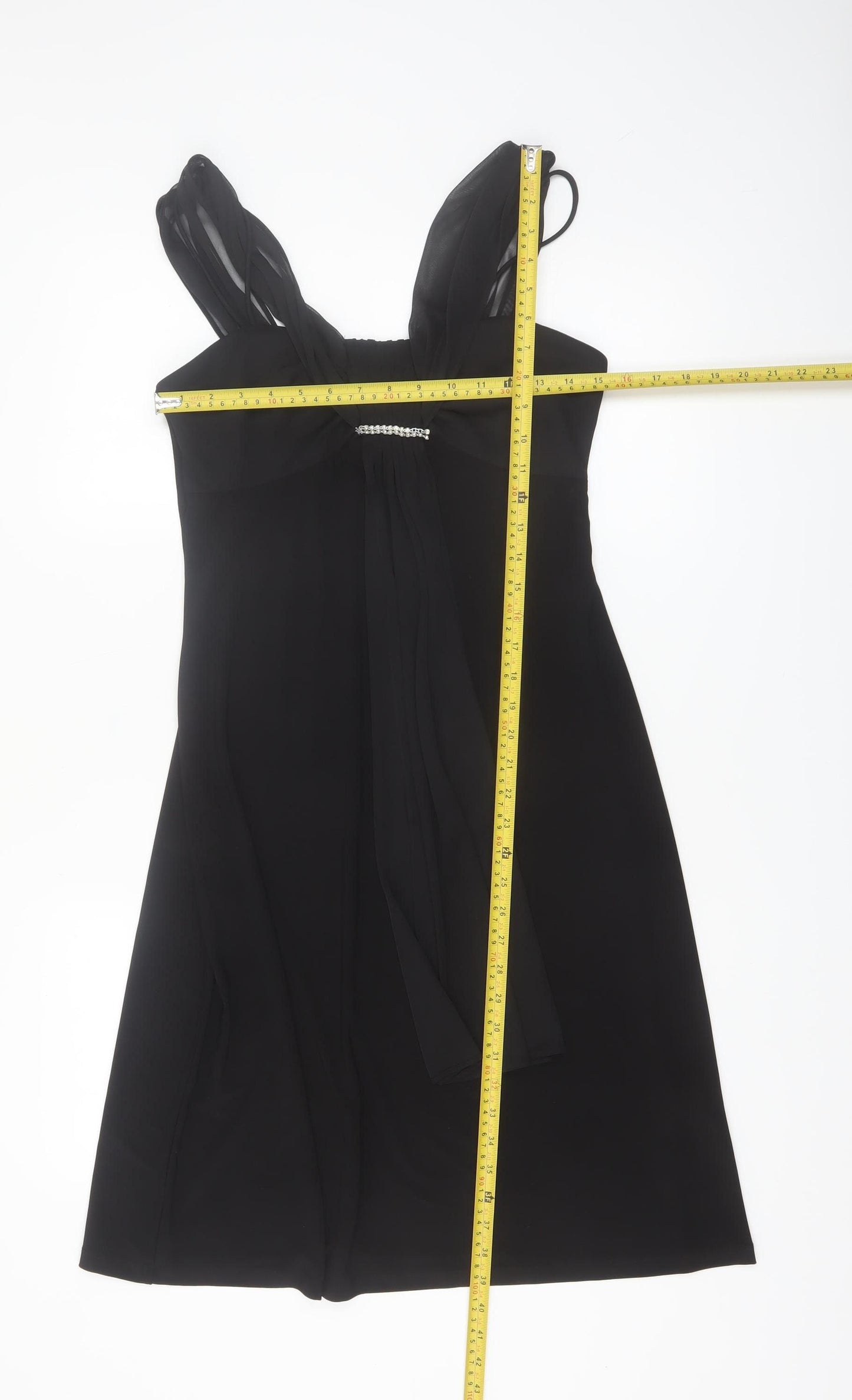 Scarlett Nite Women’s Black Size 8 Knee Length Empire Waist Formal Dress