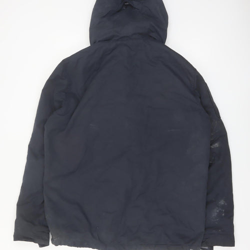 Superdry Men's Blue 2XL Hooded Lined Parka Jacket