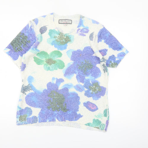 Paco Boutique Women’s Multicoloured Floral Knit Top Size 14
