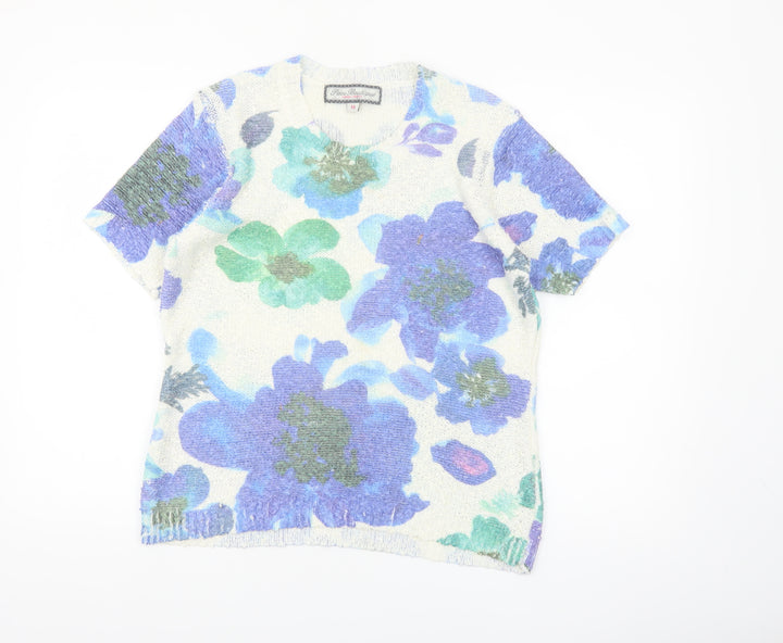 Paco Boutique Women’s Multicoloured Floral Knit Top Size 14