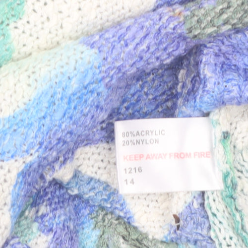 Paco Boutique Women’s Multicoloured Floral Knit Top Size 14