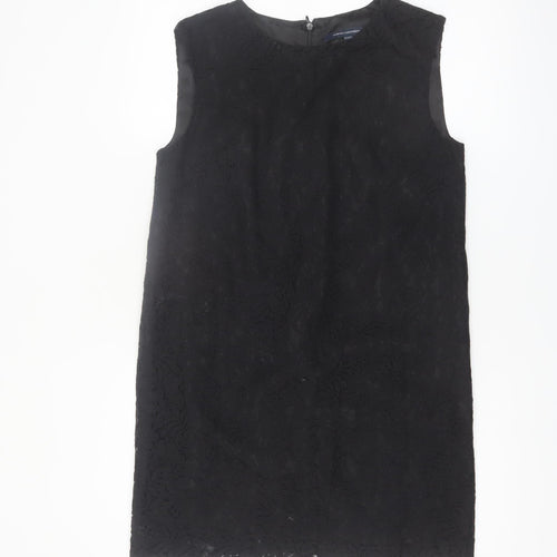 French Connection Women's Black Lace Shift Dress Size 6