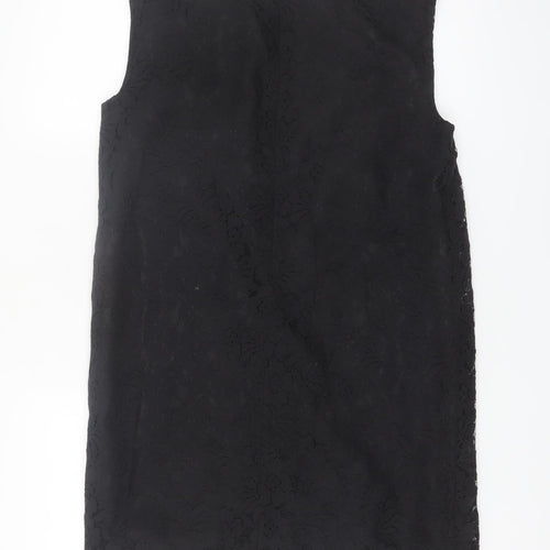 French Connection Women's Black Lace Shift Dress Size 6