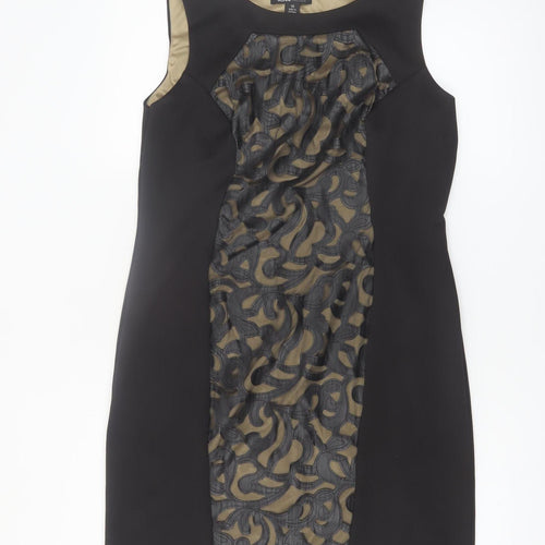 Ronni Nicole Women's Black Size 12 Sheath Dress Sleeveless Formal