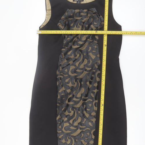 Ronni Nicole Women's Black Size 12 Sheath Dress Sleeveless Formal