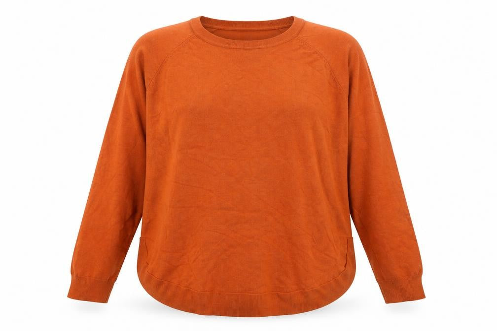 Gallery Womens Brown XL Crew Neck Long Sleeve Knit Jumper