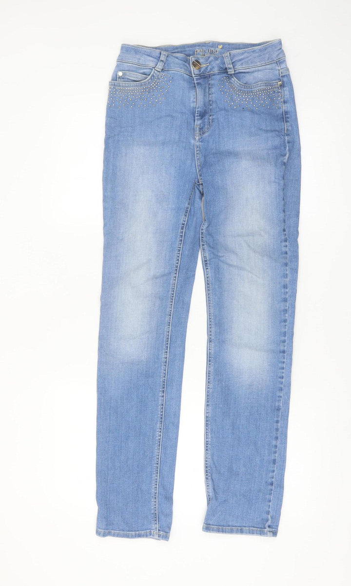 Marks and Spencer Women’s Blue Straight Leg Stretch Jeans Size 10