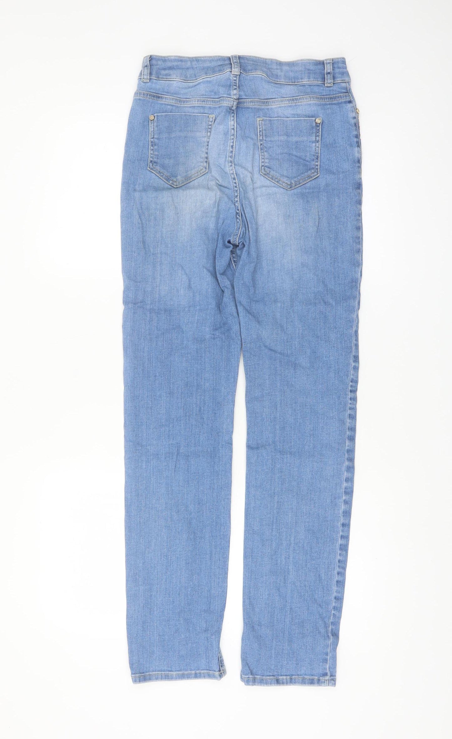 Marks and Spencer Women’s Blue Straight Leg Stretch Jeans Size 10