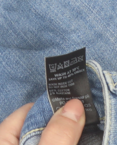 Marks and Spencer Women’s Blue Straight Leg Stretch Jeans Size 10