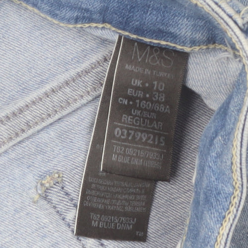 Marks and Spencer Women’s Blue Straight Leg Stretch Jeans Size 10
