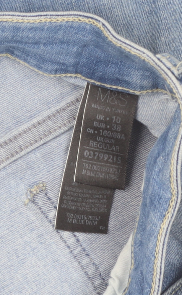 Marks and Spencer Women’s Blue Straight Leg Stretch Jeans Size 10
