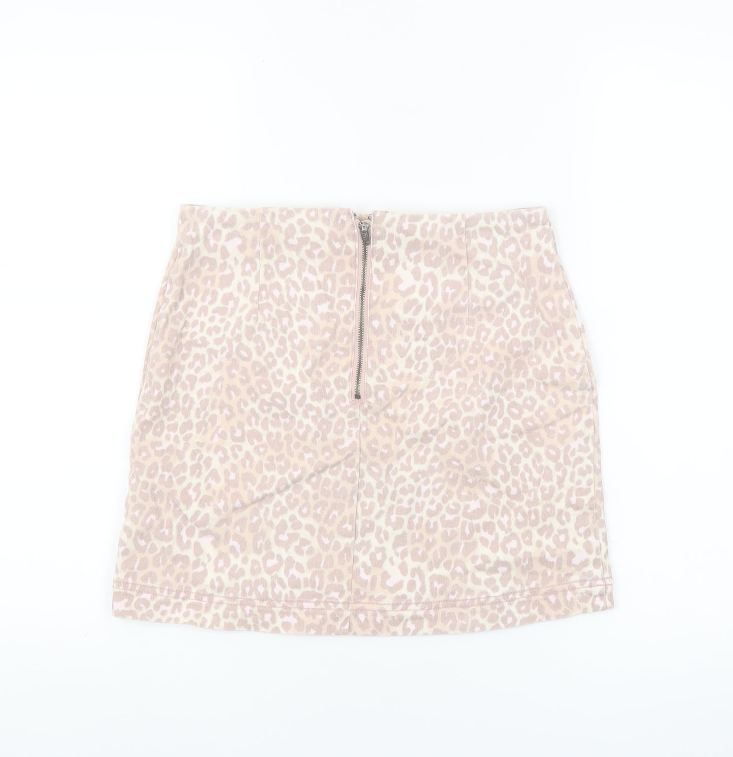 Wild Fable Women’s Beige Leopard Print High Rise Short Skirt Size 8