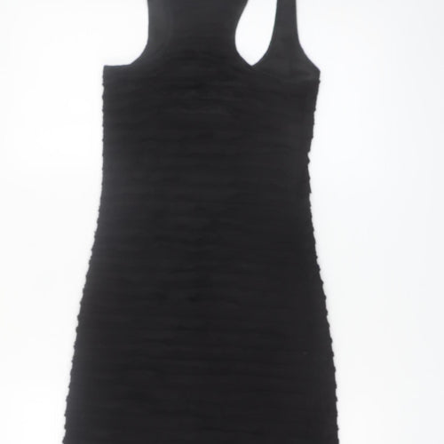 Betsey Johnson Women's Black XS Bodycon Tank Dress Sleeveless