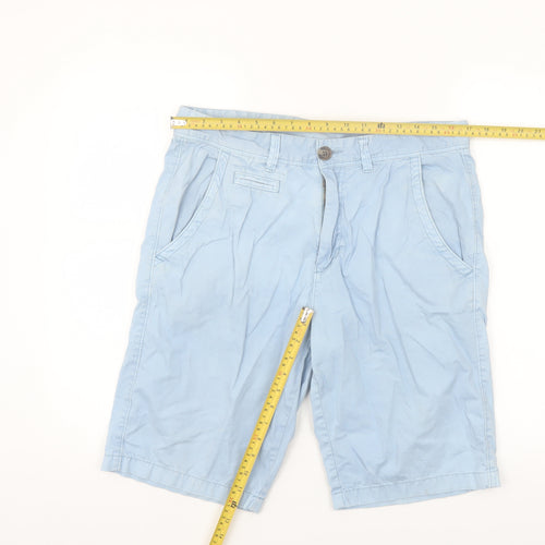 St. Bernard Men’s Blue Chino Shorts 32in Regular Fit Lightweight