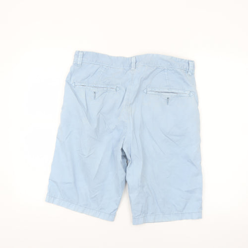 St. Bernard Men’s Blue Chino Shorts 32in Regular Fit Lightweight