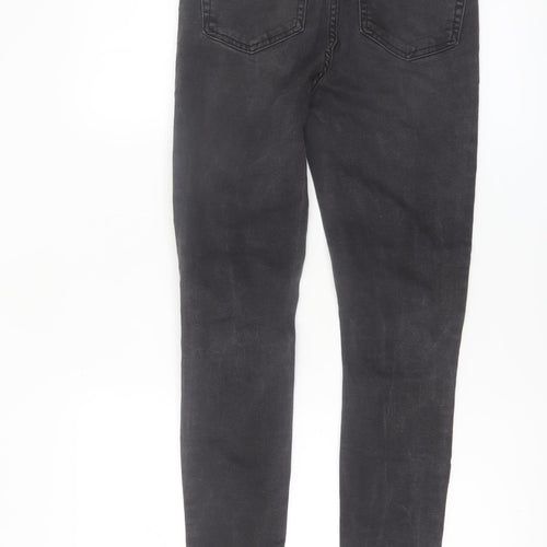 Denim Co. Womens Black Skinny Distressed Stretch Jeans Size 10