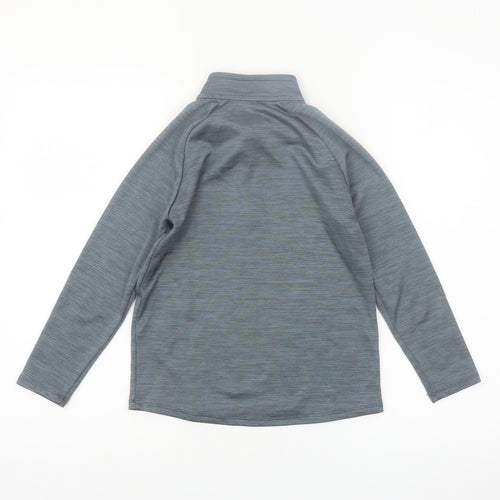 Dunnes Stores Boys Grey 1/4 Zip Long Sleeve Activewear Top 8-9 Years
