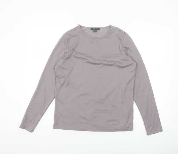 Esmara Women’s Grey Long Sleeve Jersey Top Size 8/10